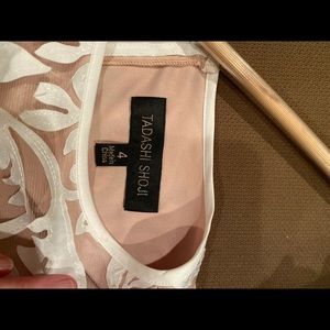 Tadashi Shoji nude sheath dress